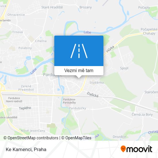 Ke Kamenci mapa