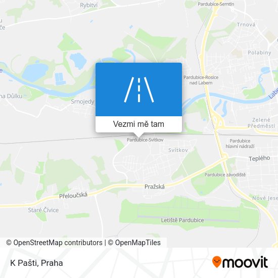 K Pašti mapa