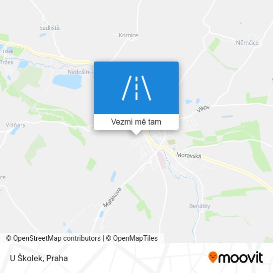 U Školek mapa