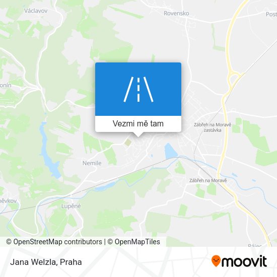 Jana Welzla mapa