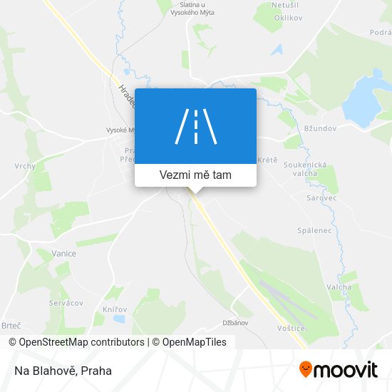 Na Blahově mapa