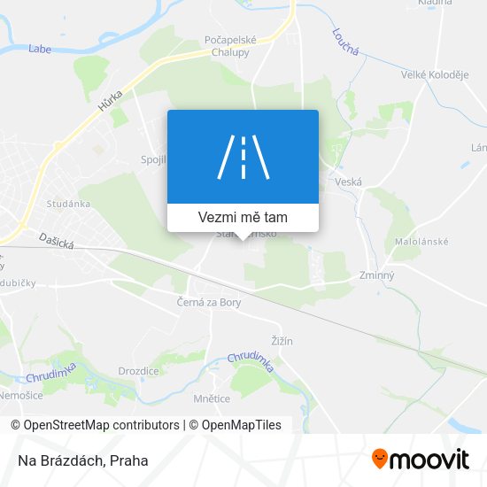 Na Brázdách mapa