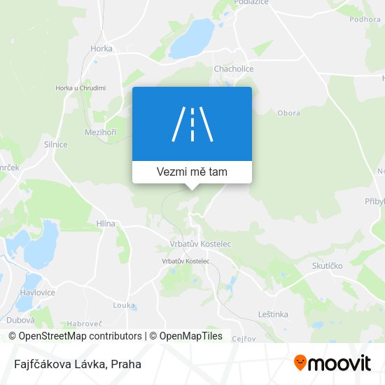 Fajfčákova Lávka mapa