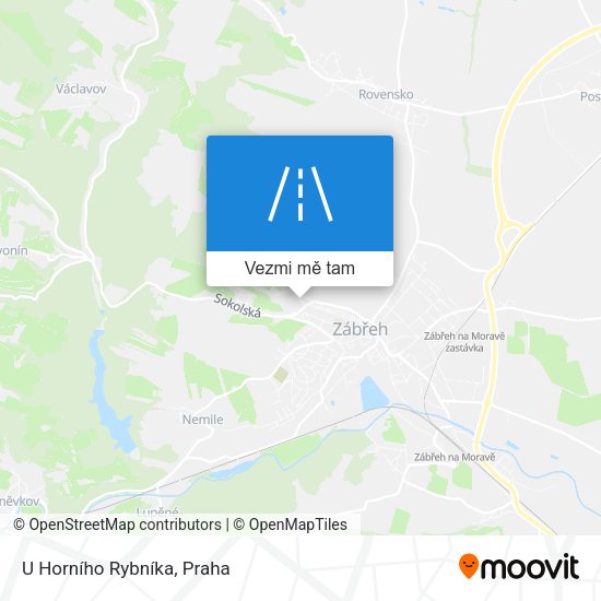 U Horního Rybníka mapa