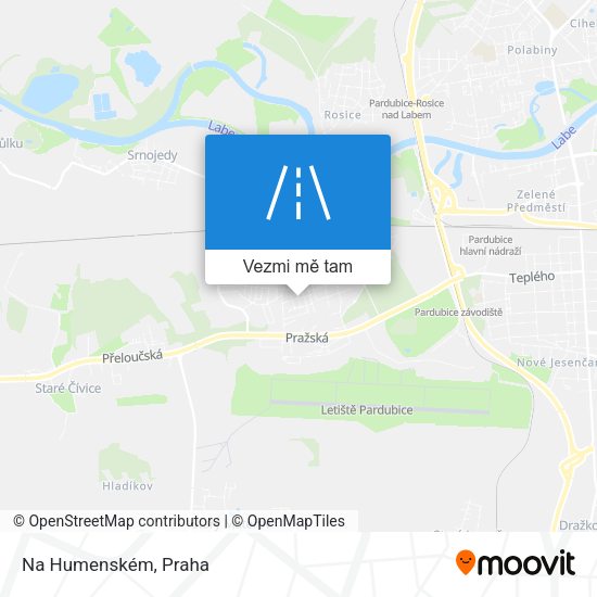 Na Humenském mapa