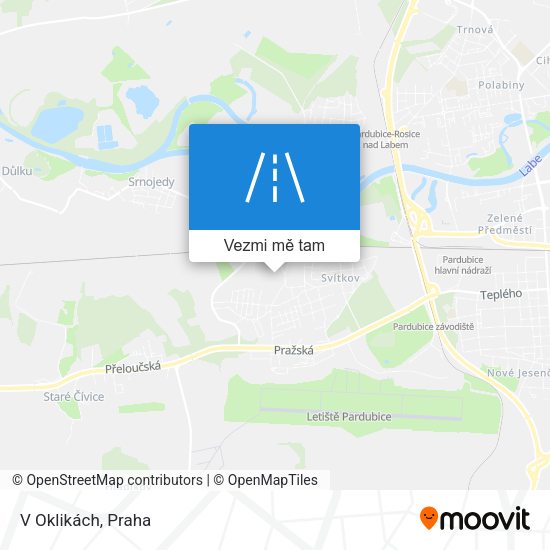 V Oklikách mapa