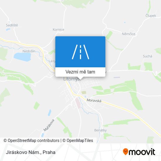 Jiráskovo Nám. mapa