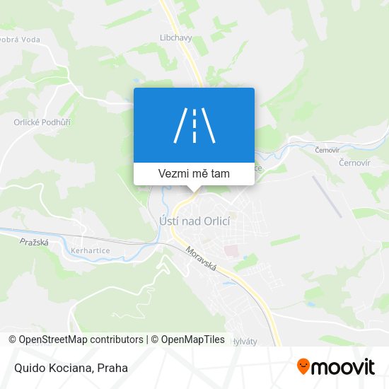 Quido Kociana mapa