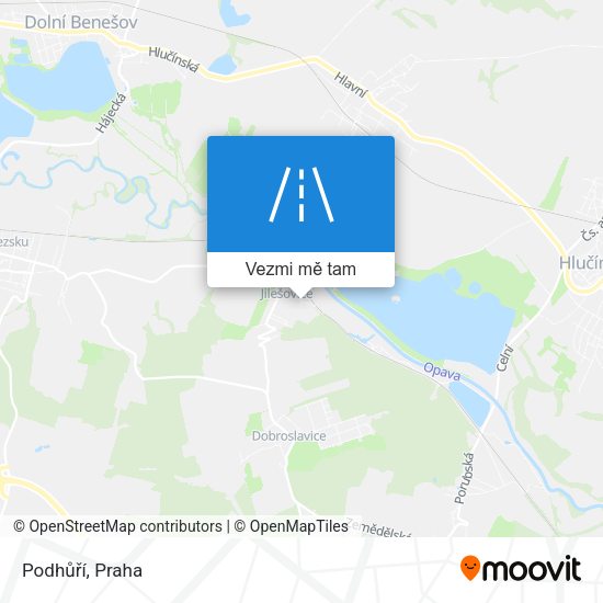 Podhůří mapa