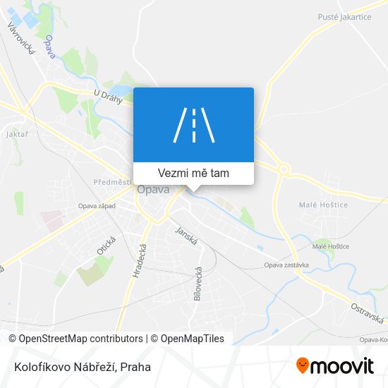 Kolofíkovo Nábřeží mapa