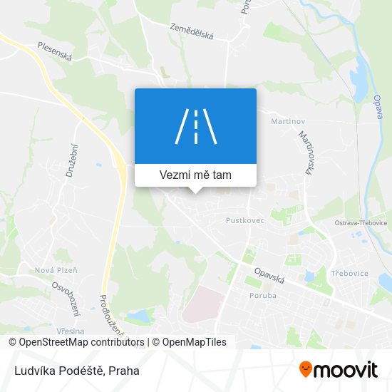 Ludvíka Podéště mapa