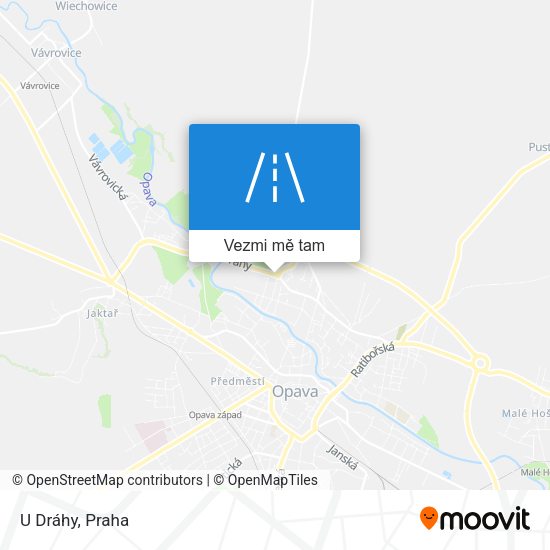 U Dráhy mapa