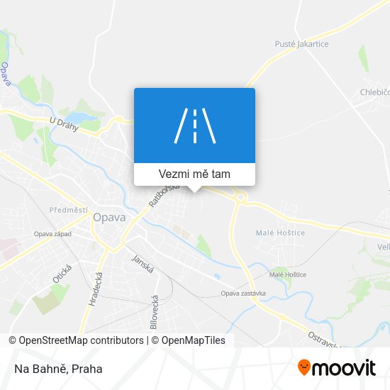 Na Bahně mapa