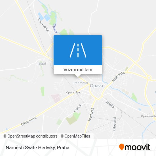 Náměstí Svaté Hedviky mapa