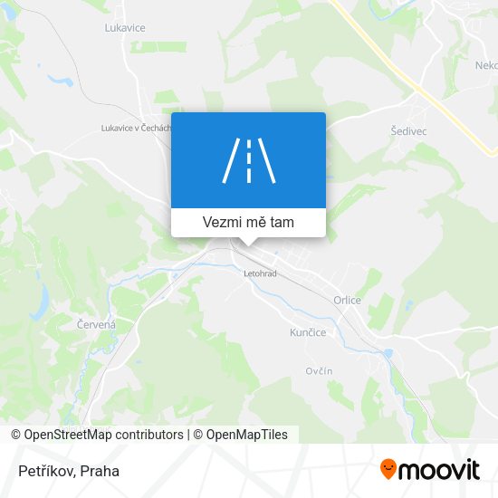 Petříkov mapa