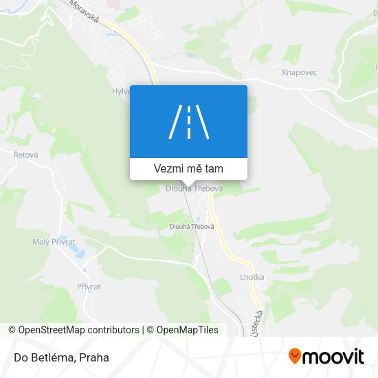 Do Betléma mapa