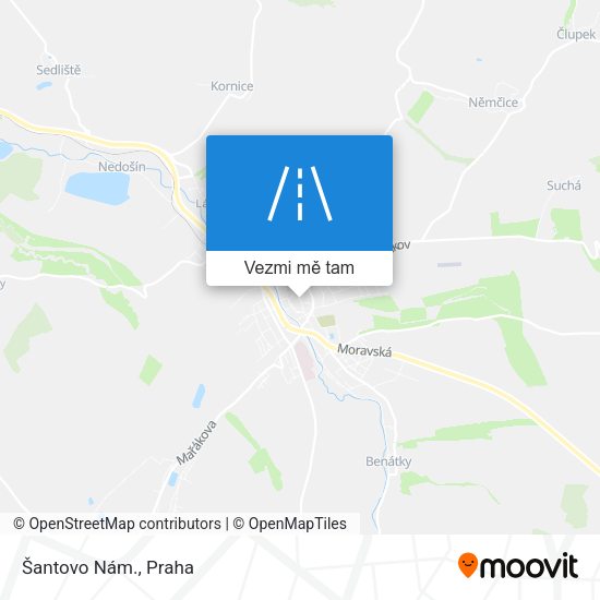 Šantovo Nám. mapa