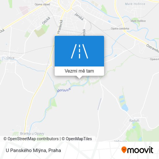 U Panského Mlýna mapa