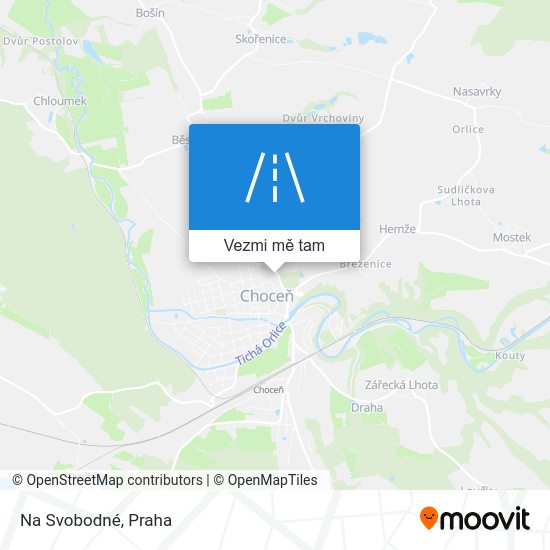 Na Svobodné mapa