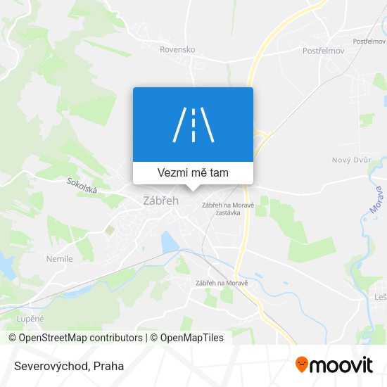 Severovýchod mapa