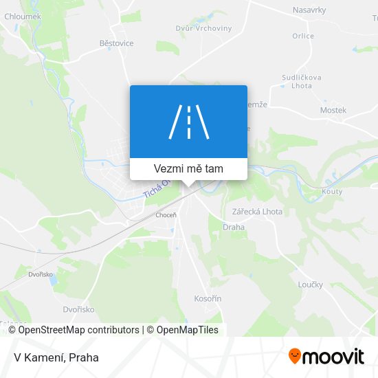 V Kamení mapa