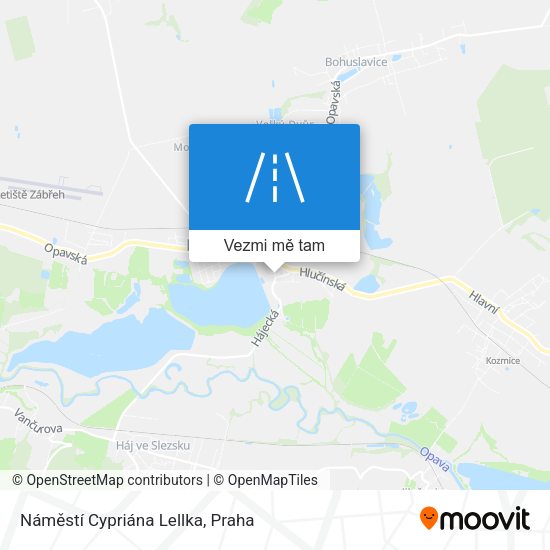 Náměstí Cypriána Lellka mapa