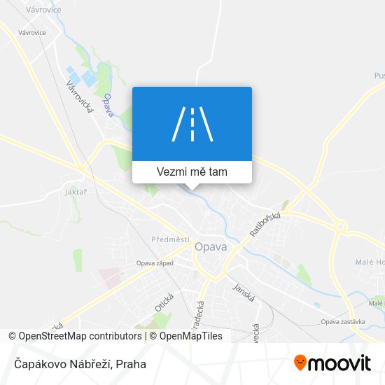 Čapákovo Nábřeží mapa