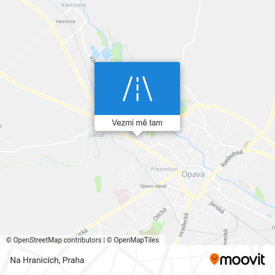 Na Hranicích mapa