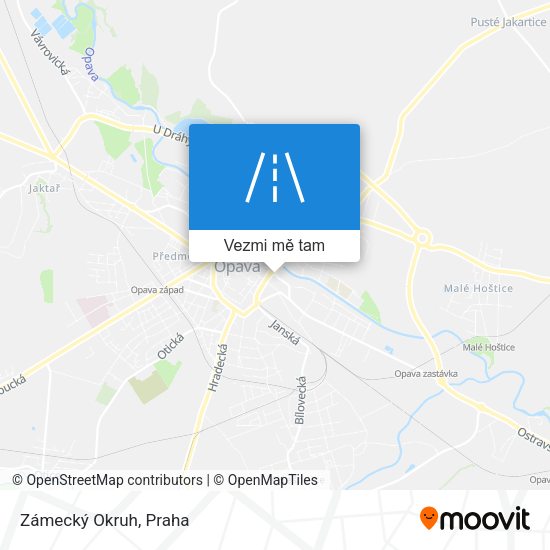 Zámecký Okruh mapa