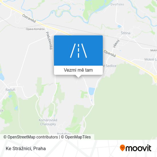 Ke Strážnici mapa