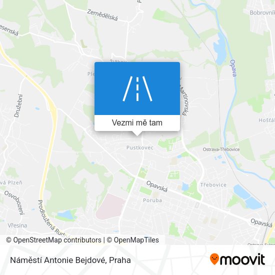 Náměstí Antonie Bejdové mapa