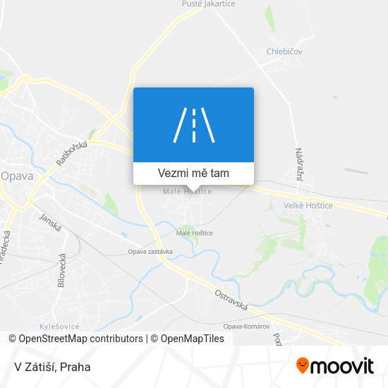 V Zátiší mapa