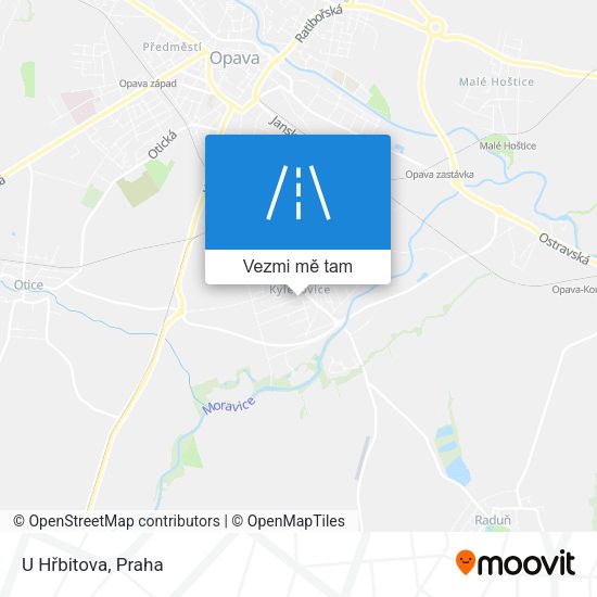 U Hřbitova mapa