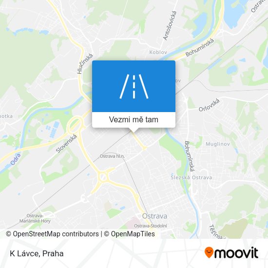K Lávce mapa