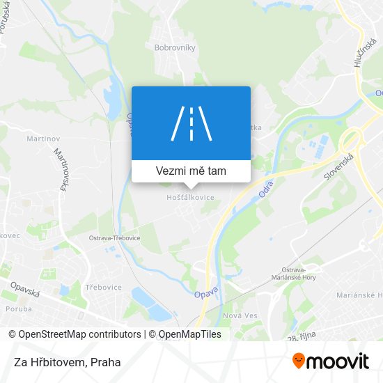 Za Hřbitovem mapa