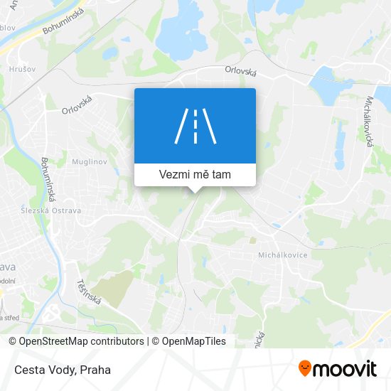 Cesta Vody mapa
