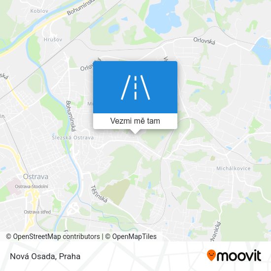 Nová Osada mapa