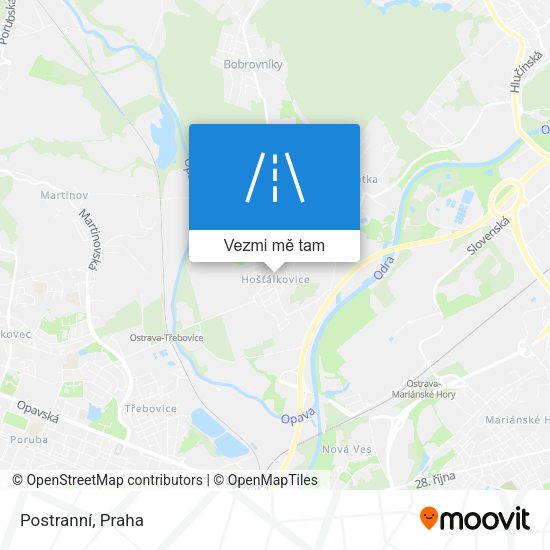 Postranní mapa