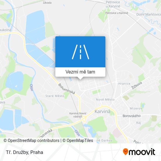 Tř. Družby mapa
