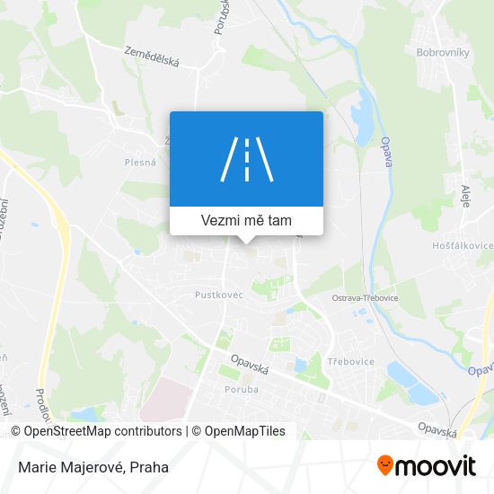 Marie Majerové mapa