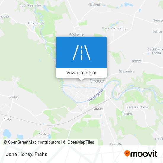 Jana Honsy mapa