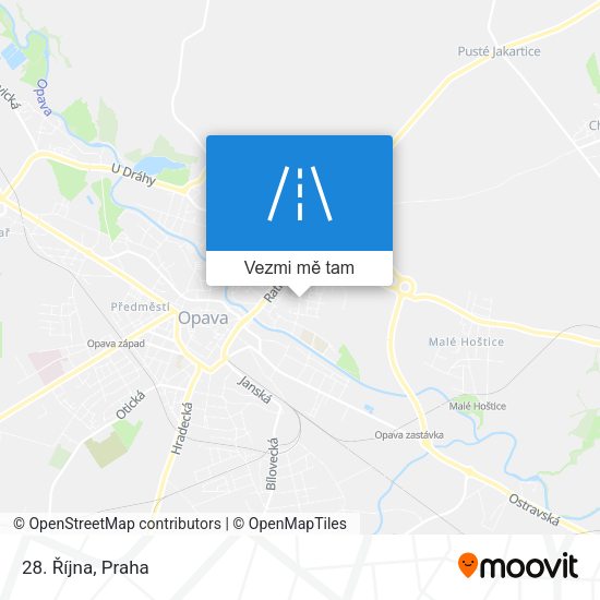 28. Října mapa