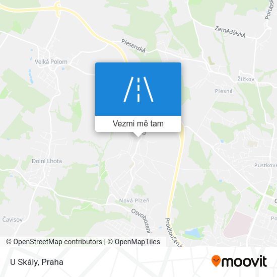 U Skály mapa