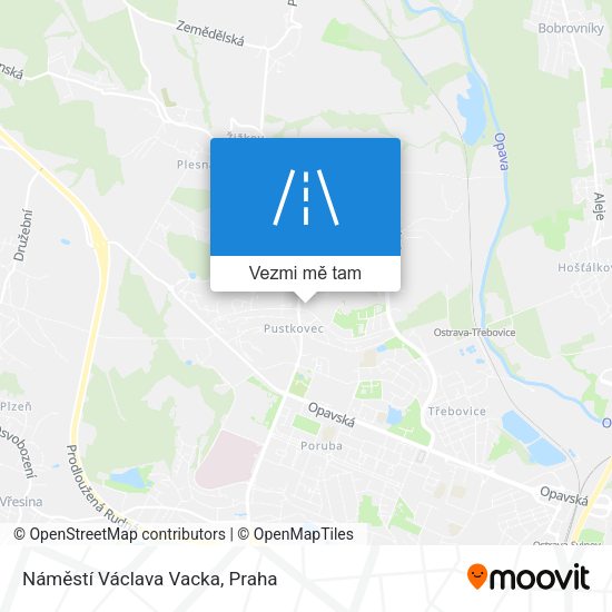 Náměstí Václava Vacka mapa