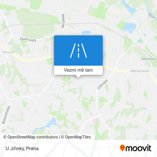 U Jiřinky mapa