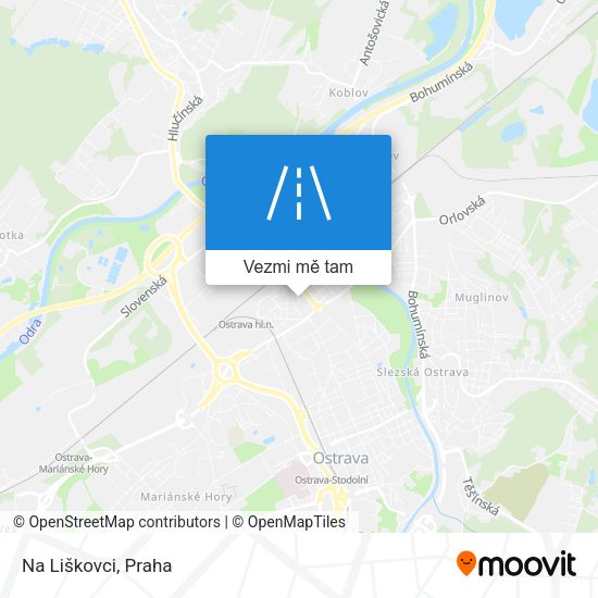 Na Liškovci mapa