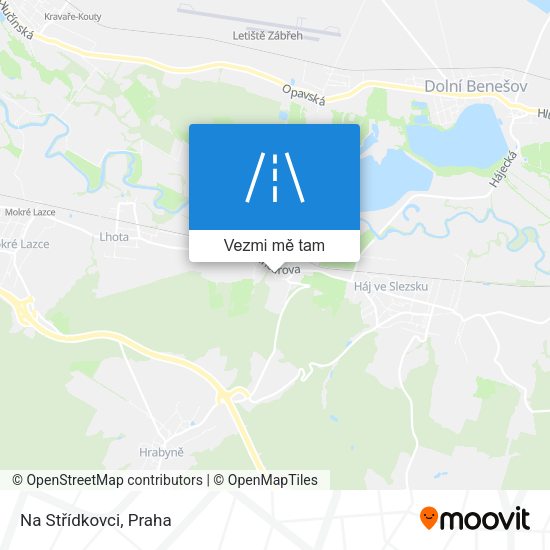 Na Střídkovci mapa