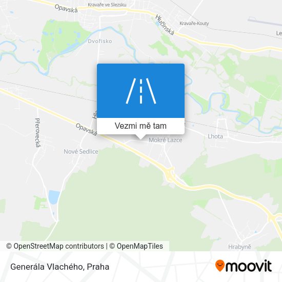 Generála Vlachého mapa