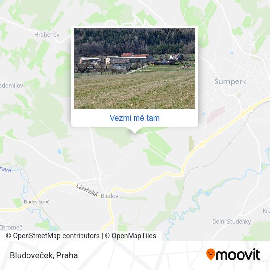 Bludoveček mapa