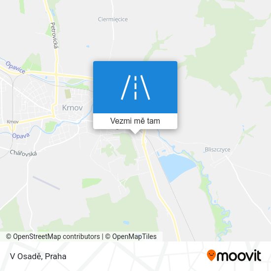 V Osadě mapa
